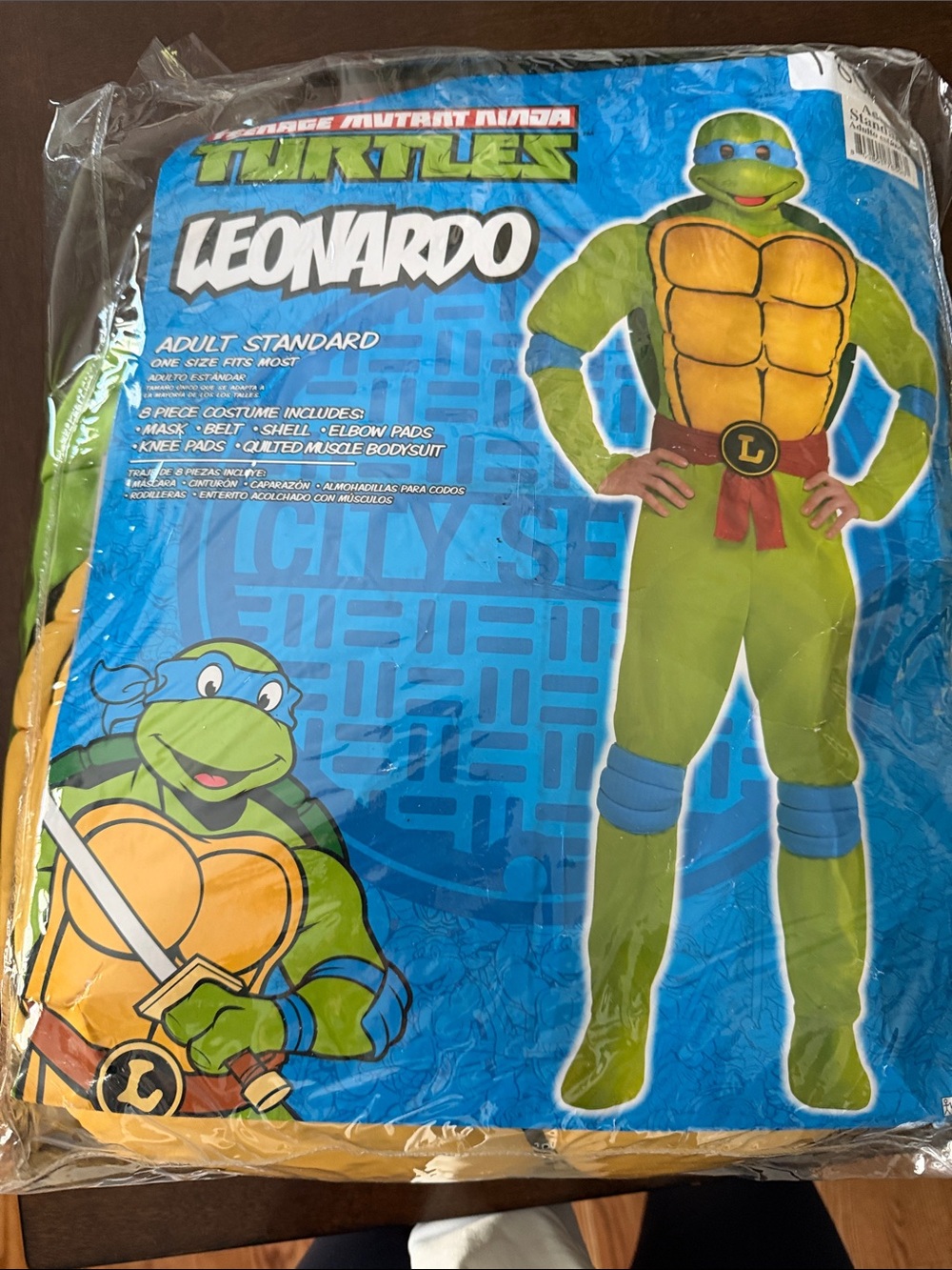 Leonardo Adult Costume - Green & Blue